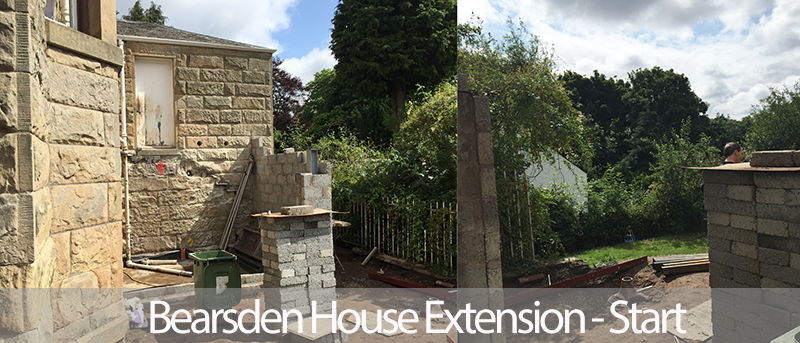 Inglispm - Bearsden House Extension - Start